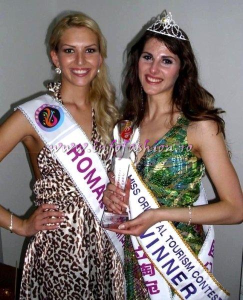 Romania- Maria Lia Bledea (Dress Oana Savescu) and Winner Lithuania- Kristina Zukauskaite la Miss Tourism Oriental 2012