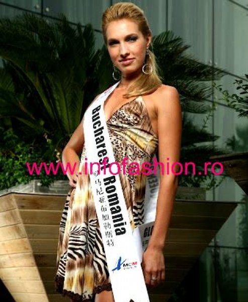 Romania Alexandra Delia Petria st Miss Global Beauty Queen In China /Infofashion Platinum