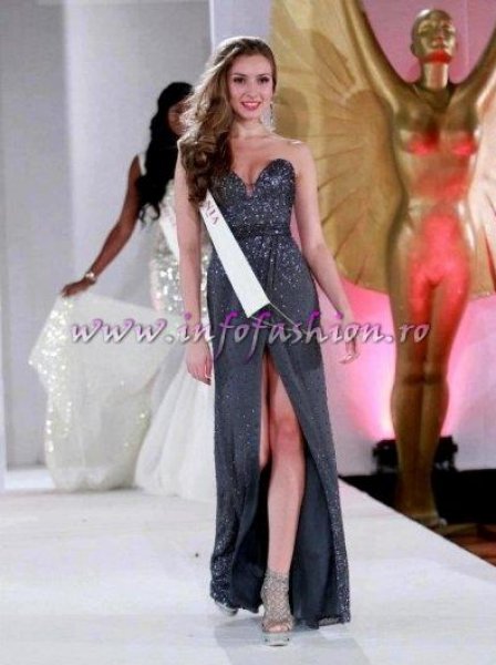 Natalia Vasiliev 2011 Designer rochie seara pt. Alexandra Stanescu, Miss World Romania in Finala de la Londra, prin Platinum Ag InfoFashion 