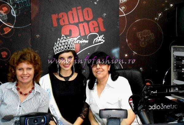 Oana Georgescu, Cristina David si Camelia Seceleanu in Studioul RADIO ROMANIA 3NET FLORIAN PITTIS