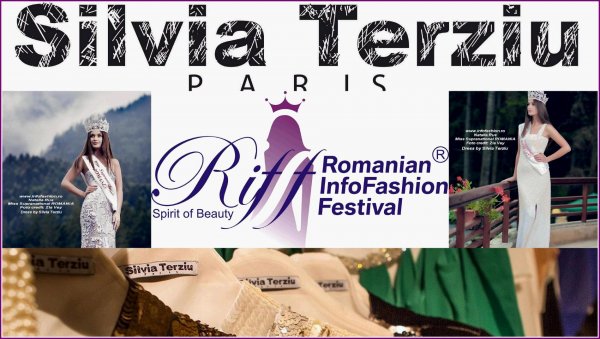 Designer Silvia Terziu la Romanian InfoFashion Festival -Spirit of Beauty, Beauty of Spirit- RIFF 
