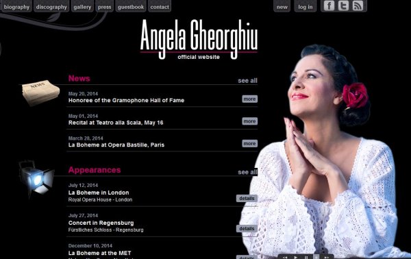 Angela Gheorghiu - Romanian superstar opera singer