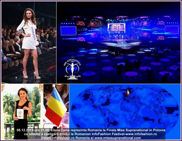 Poland Miss Supranational, Elena Zama for Romania in Final December 5th LIVE on POLSAT, Krynica Zdroj 05.12.2014
