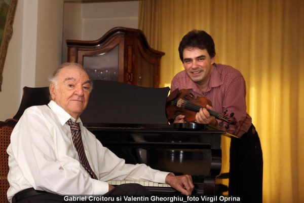 Valentin_Gheorghiu si Gabriel_Croitoru, doi dintre cei mai mari muzicieni romani, la Integrala Sonatelor pentru pian si vioara de Beethoven la Sala Radio 04.02.2015