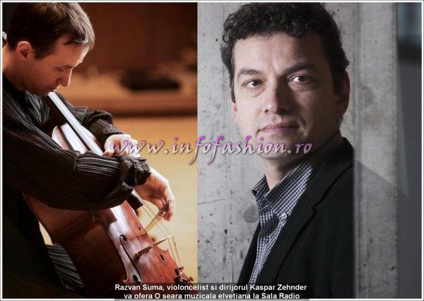 Razvan_Suma violoncelist si dirijorul Kaspar Zehnder va ofera O seara muzicala elvetiana la Sala Radio 22.04.2015