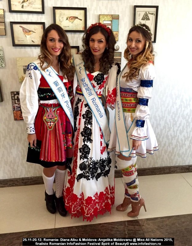 China Miss All Nations 2015 Romania- Diana Albu & Moldova- Angelika Moldovanu in Nanjing