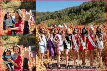 Korea Miss Global Beauty Queen 2015 Final Contestants InfoFashion.RO: Elena Zama- Romania & Corina Nivnea- Moldova 