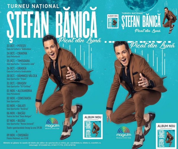 Stefan_Banica in Turneu Muzical National cu albumul `Picat din Luna` 23.10.- 09.11.2017