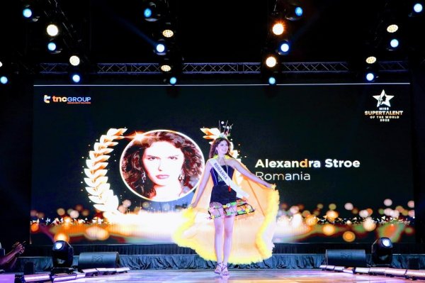 Winner Alexandra Stroe of Romania, Supertalent of the World, one of well-known International Supermodel & Beauty Queen Competition