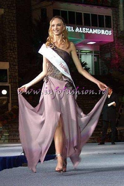Madalina Draghici a repr. Valea PH. la Miss Tourism Europe 2003, prima Finala Internationala a unui concurs de frumuste gazduita de Romania 